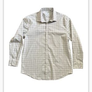 Ryan Seacrest Distinction Mens Slim Fit Stretch Dress Non Iron 16.5” 32/33 White